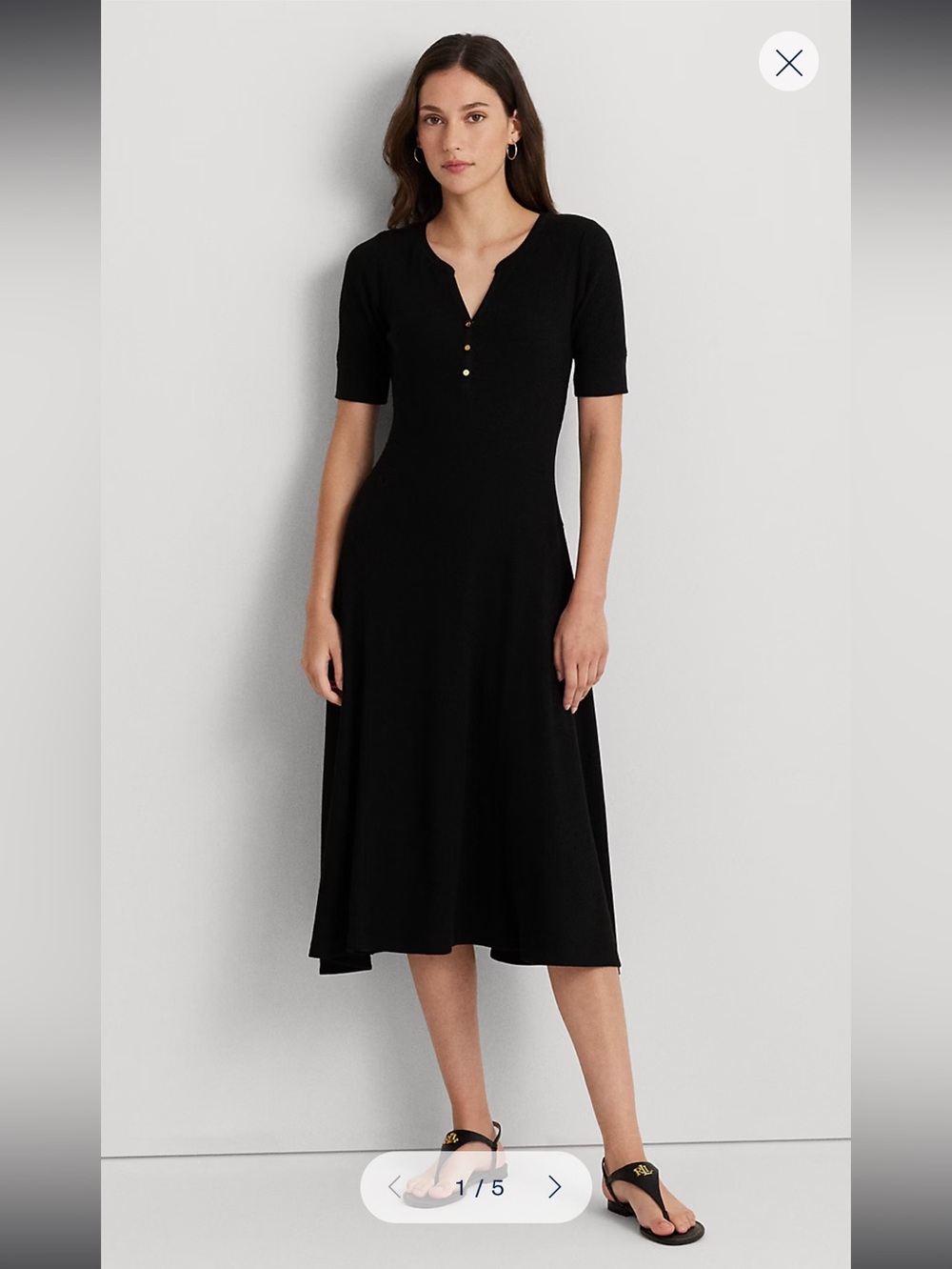 Ralph Lauren Fit and Flare A -Line Dress size PXS